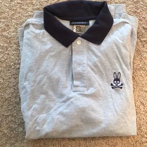 Psycho Bunny Blue Collared Tee